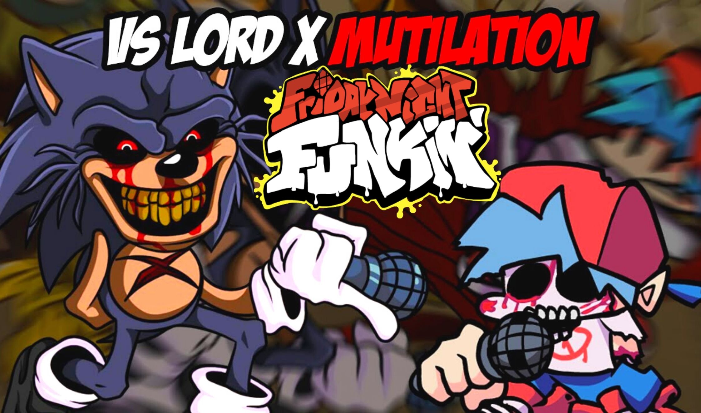 Based on the Lord X Mutilation mod, is the BF From halfway through the  song, stylized a tad bit, with his own icon. Enjoy! : r/FridayNightFunkin