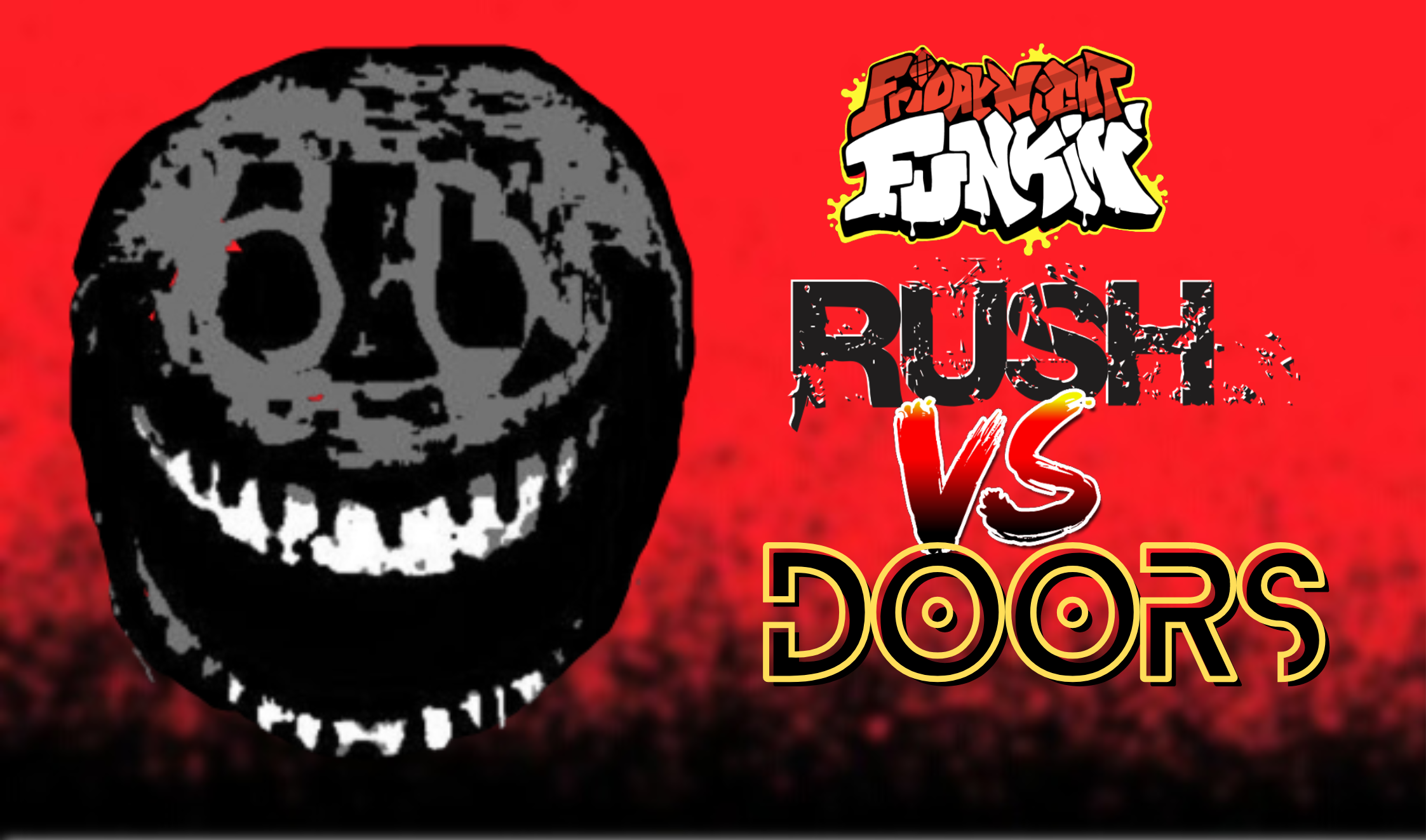 FNF: Doors vs Rush (Roblox) FNF mod jogo online