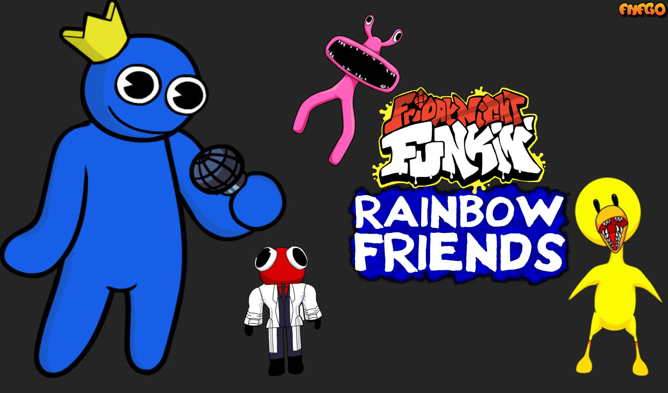 FNF Vs Rainbow Friends - Play FNF Vs Rainbow Friends On FNF - FNF